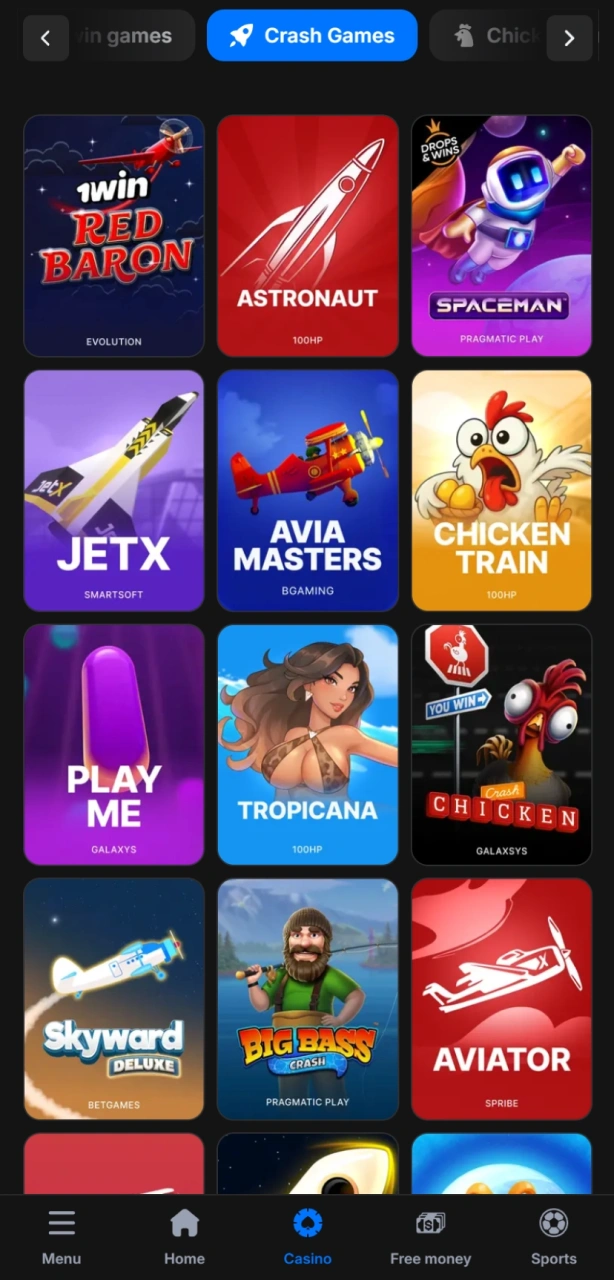 Find Aviator in the casino lobby and launch the game.