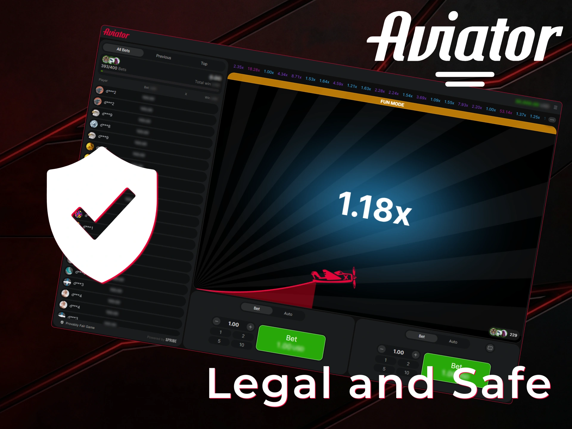 Check if the Aviator earning game is legal and safe.