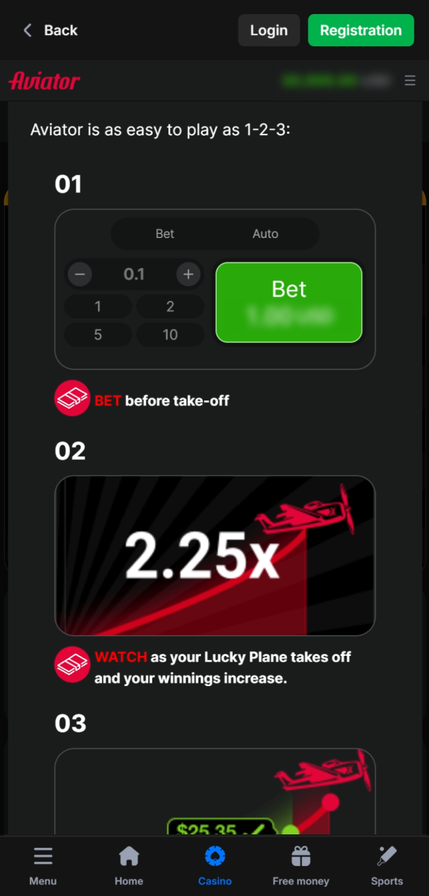 Learn the Aviator game rules before placing your bets.