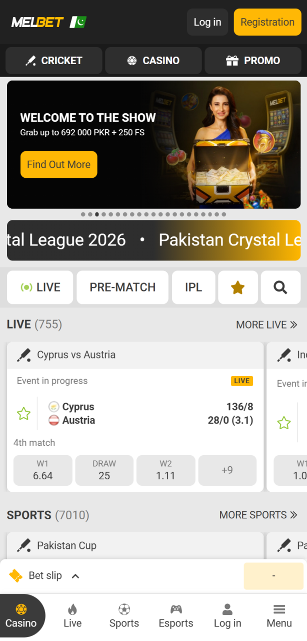 Visit the Official MelBet Website or use our direct link.