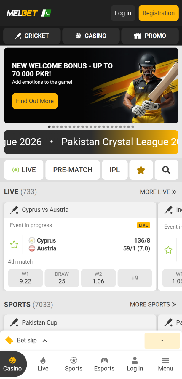 Open the App to play Melbet Aviator on your mobile device.