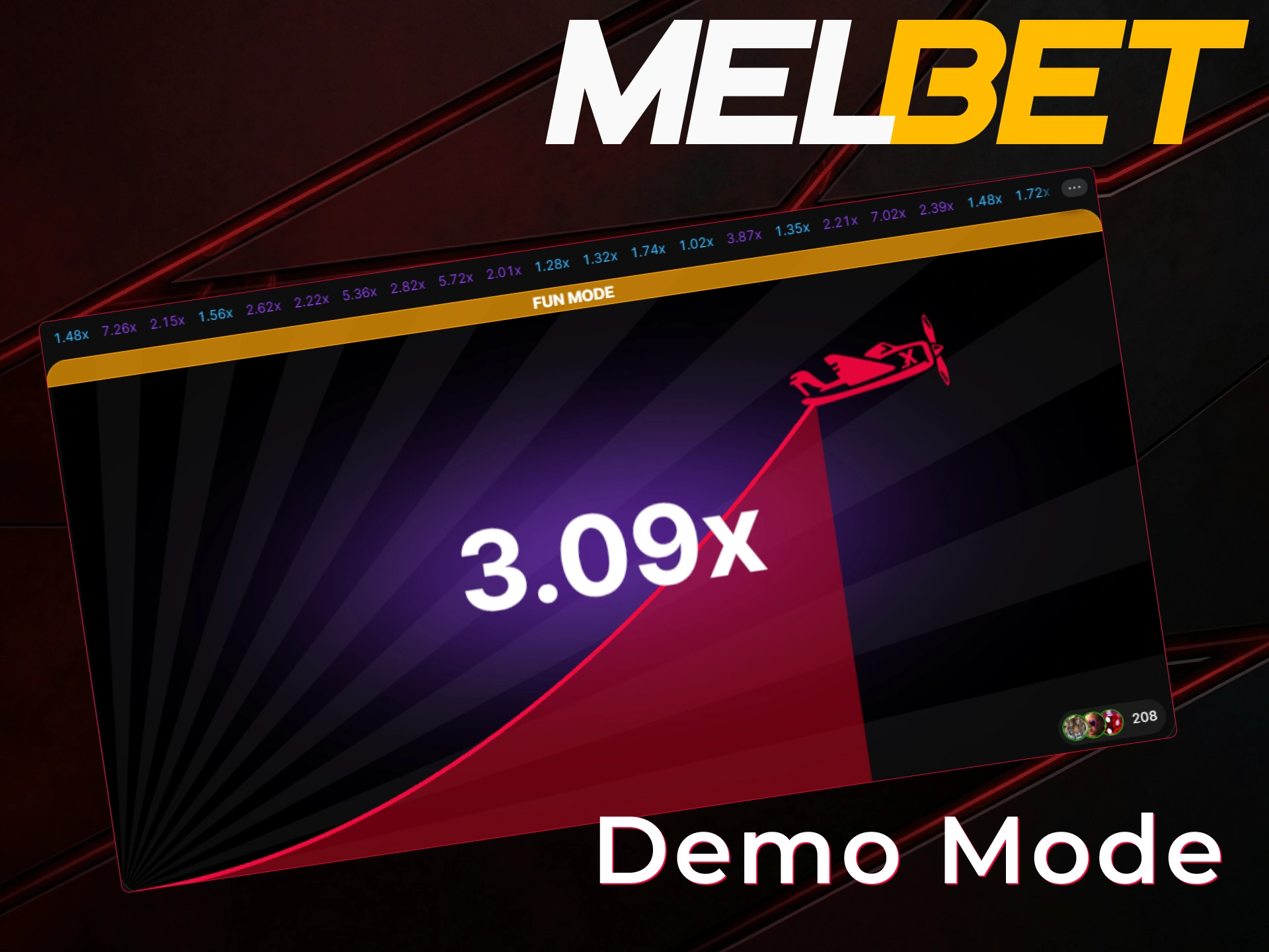 Try Aviator demo mode for free on the MelBet official site.