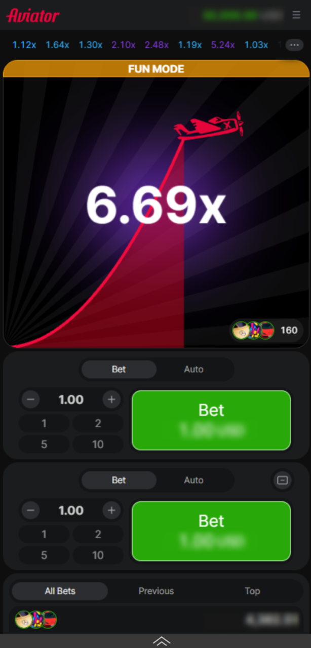 Launch the game in the casino section of the Melbet App.