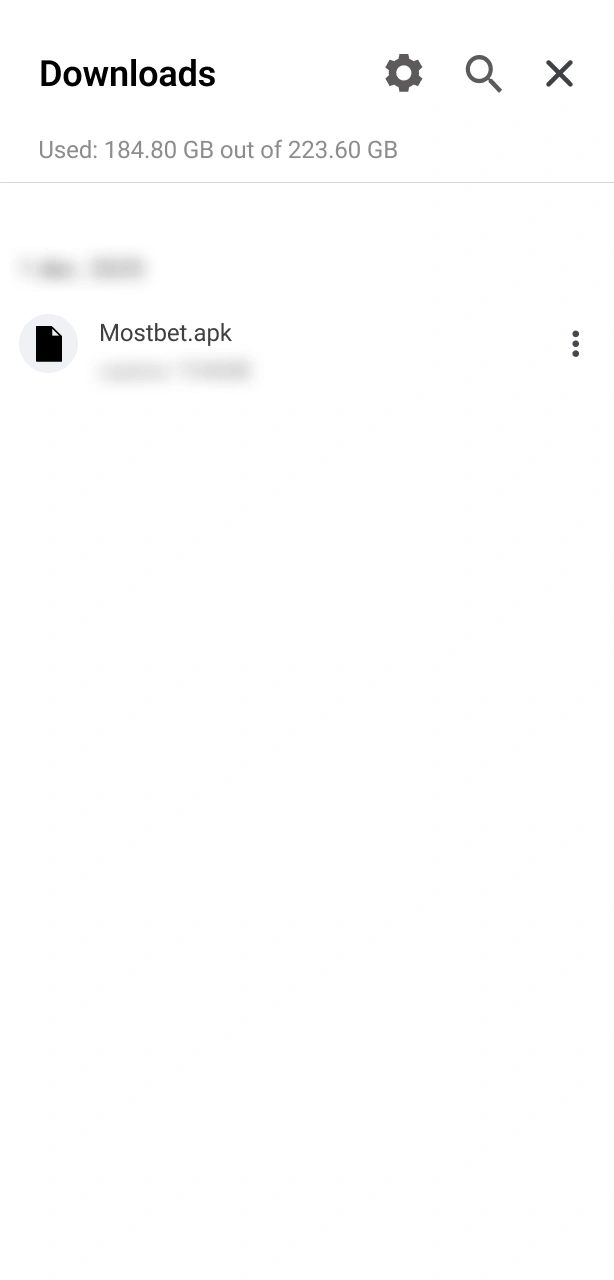 Launch the Downloaded File to set up the Mostbet Aviator mobile software.