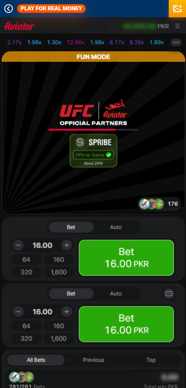 Launch the game in the Mostbet Aviator casino section and win.